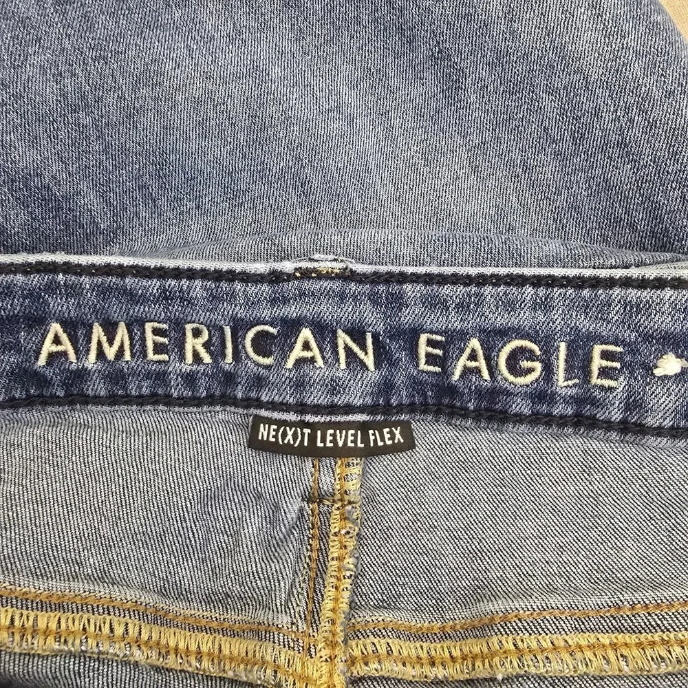 American Eagle Jeans Mens 31x30‎ Slim Fit Straight Leg Medium Blue Wash Stretch